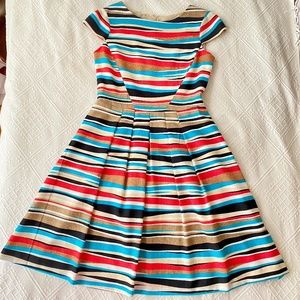 Vibrant Linen multi colored dress